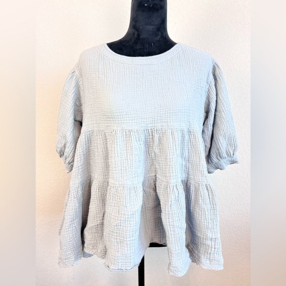 By Together Tops - By Together Babydoll Pocket Shirt Size Small